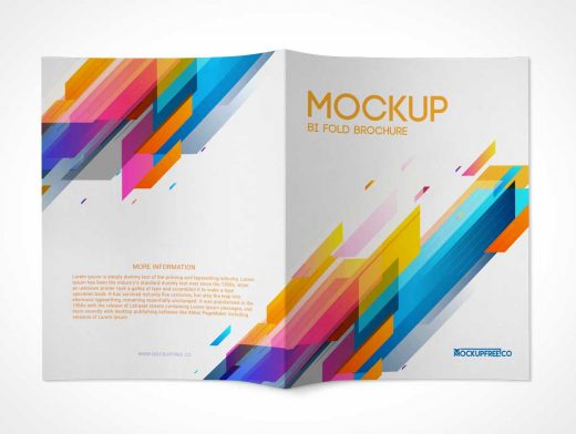 2 Panel Brochure Front & Back Covers PSD Mockup