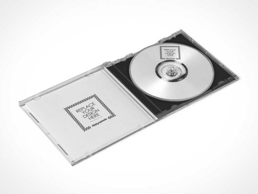 3 Free Plastic PSD Mockup CD And Jewel Case