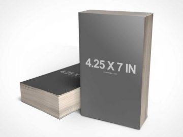 4.25 x 7 “Gothic” Mass Paperback Book PSD Mockup