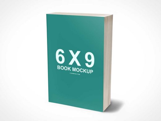 6 x 9 Mass Market PSD Mockup Paperback 3D Book