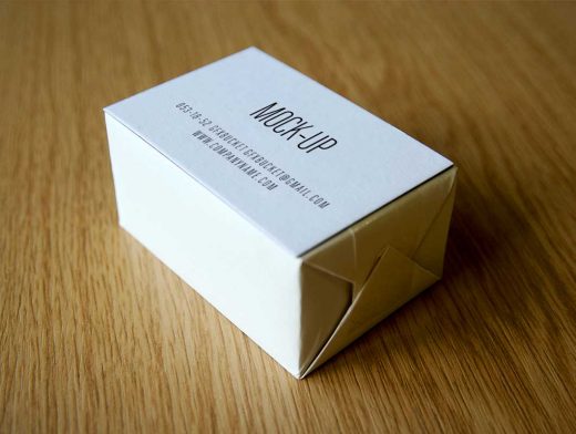 Business Card Box PSD Mockup