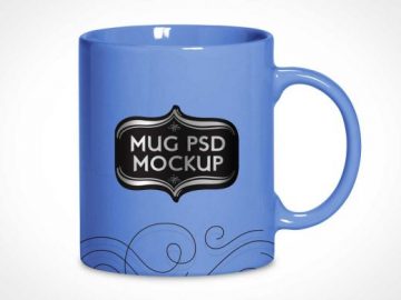 Ceramic Mug PSD Mockup