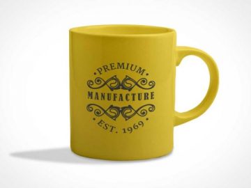 Color Changeable Coffee Mug PSD Mockup Template