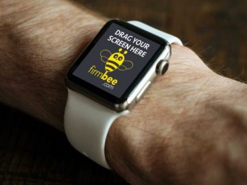 Free Apple Smart Watch PSD Mockup