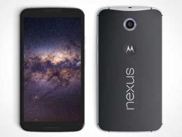 Google & Motorola Android Nexus Smartphones PSD Mockup