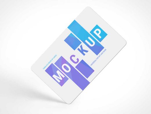 Rounded Transaction Bank Cards PSD Mockup