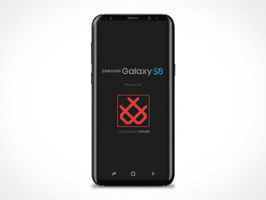 Samsung Galaxy S8 Front Display PSD Mockup