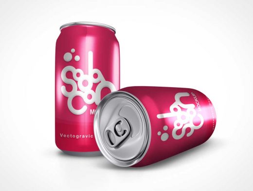Soda Can PSD Mockups Product Shot
